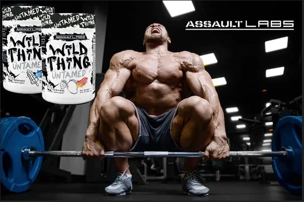 Assault Labs Wild Thing pre-workout scoop showing focus enhancement for training sessions
