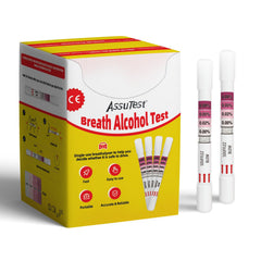 AssuTest 25-tests breathalyzer kit ready for home testing