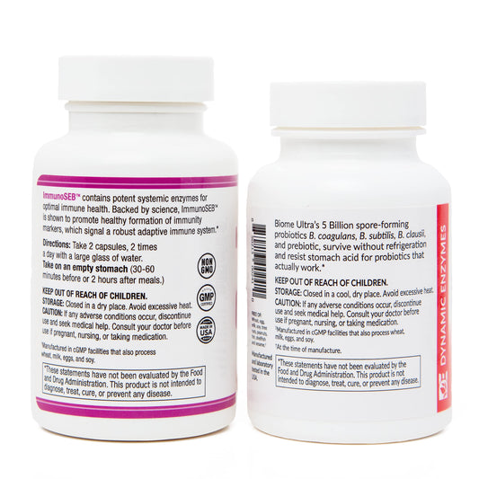 AST Enzymes Biome Ultra capsules pack highlighting gut balance support