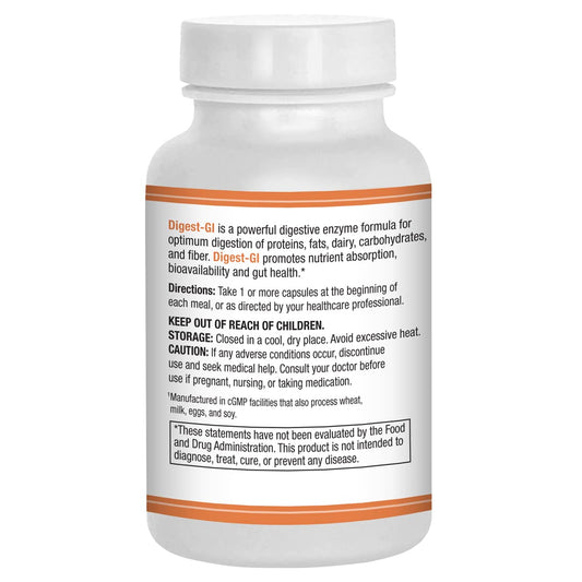 AST Enzymes Digest-GI capsules close-up highlighting vegetarian formula