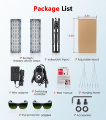 Astarexin face-use glasses protect eyes during near-face light therapy.