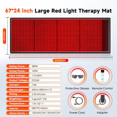 Astarexin red light therapy mat designed for safe at-home use with timer.