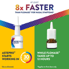 Astepro spray mist ready for quick relief application.