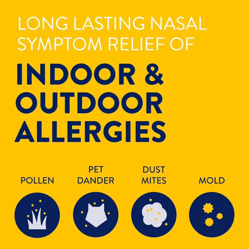 Mist dispersion from spray tip demonstrates even nasal coverage.
