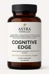 Astra Formulas Cognitive Edge bottle highlighting focused brain support.