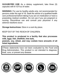 Astra Formulas Cognitive Edge label closeup shows transparent ingredients for clarity.