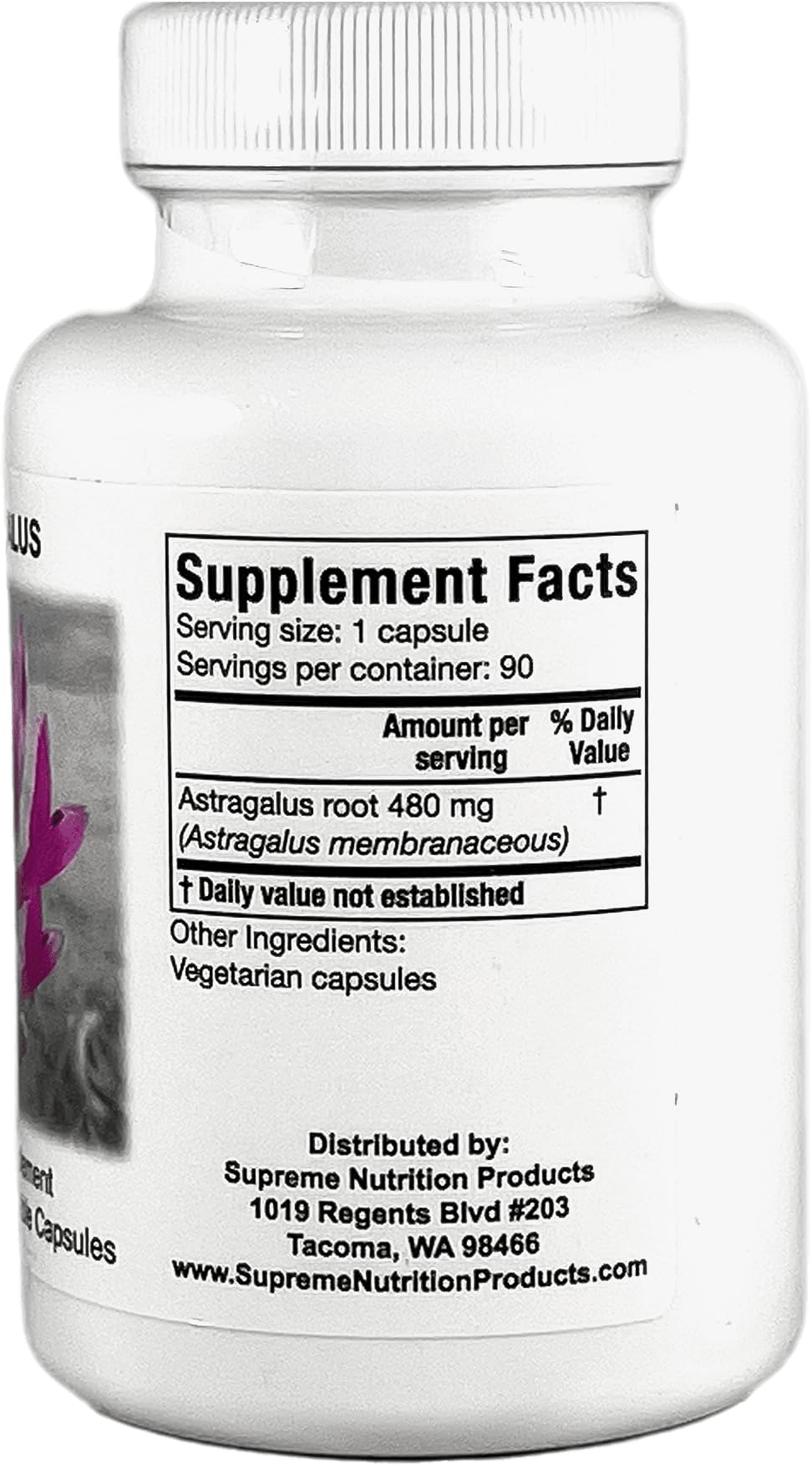 Two-pack display of Supreme Nutrition Astragalus Supreme capsules for convenient use.