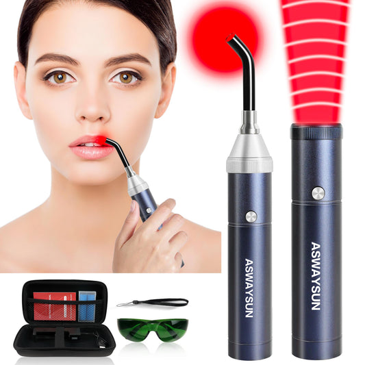 Aswaysun infrared therapy wand front view for easy at-home pain relief.
