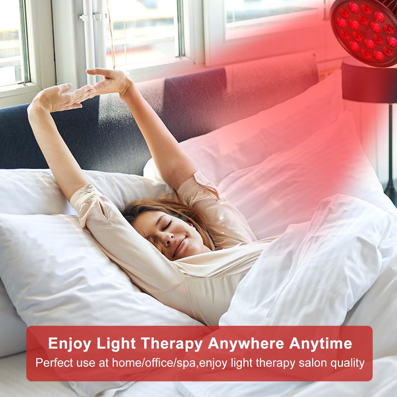 aswaysun red light therapy bulb 660nm red light for visible therapeutic glow