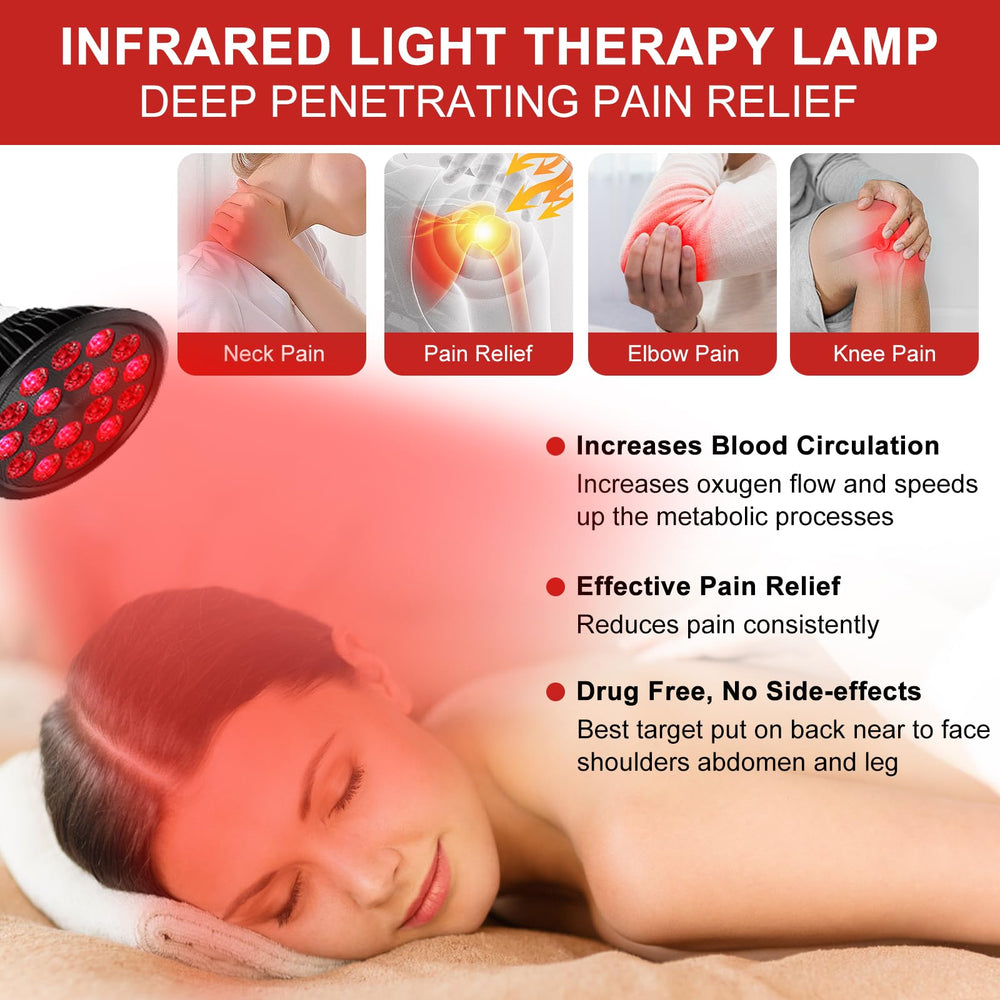 aswaysun red light therapy bulb 850nm infrared for deep tissue warmth at ease