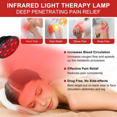 aswaysun red light therapy bulb 850nm infrared for deep tissue warmth at ease
