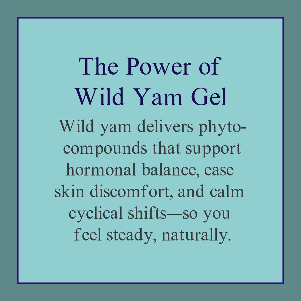 At Last Naturals Wild Yam Gel beside clock, sleep-friendly routine promised