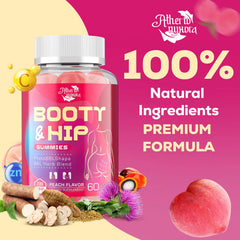 Peach-flavored Atherionyxora Booty Gummies offer a tasty daily ritual.