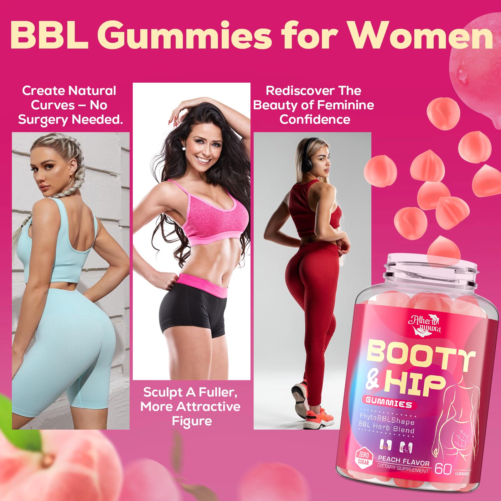 Atherionyxora Daily routine use showing a hand holding gummies.