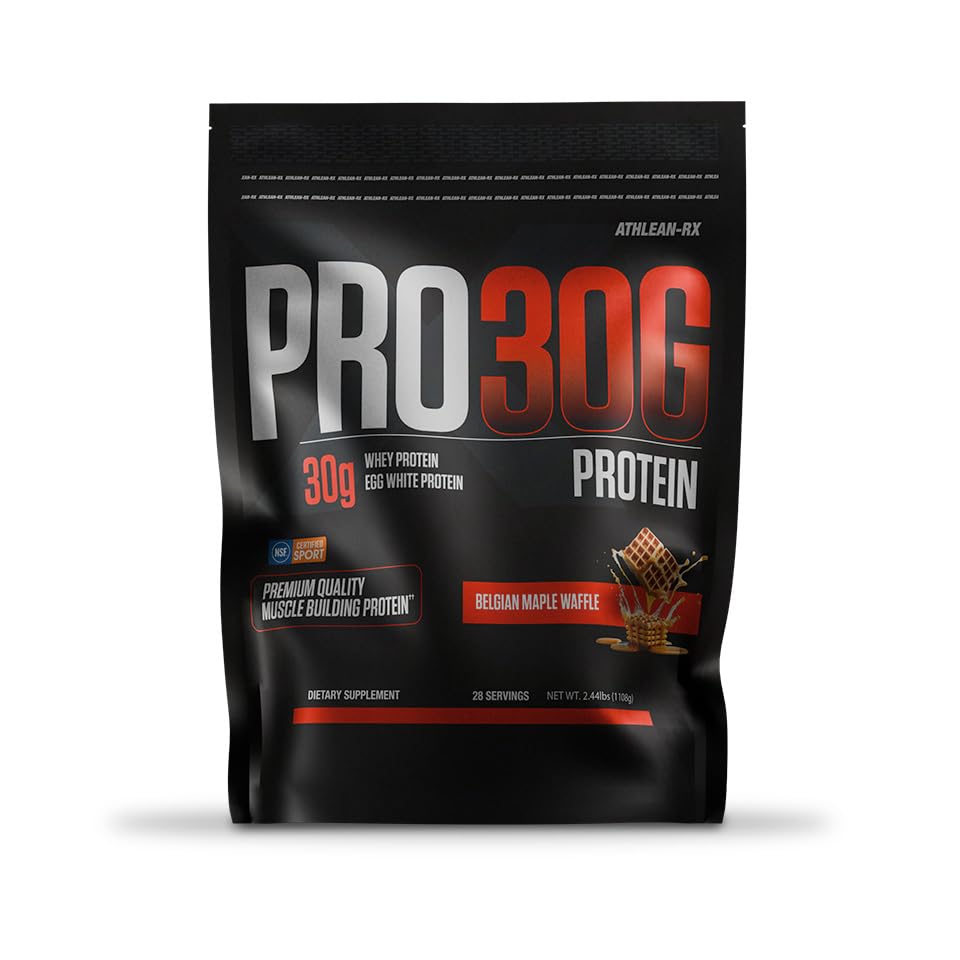ATHLEAN-RX PRO-30G label closeup showing transparent ingredients