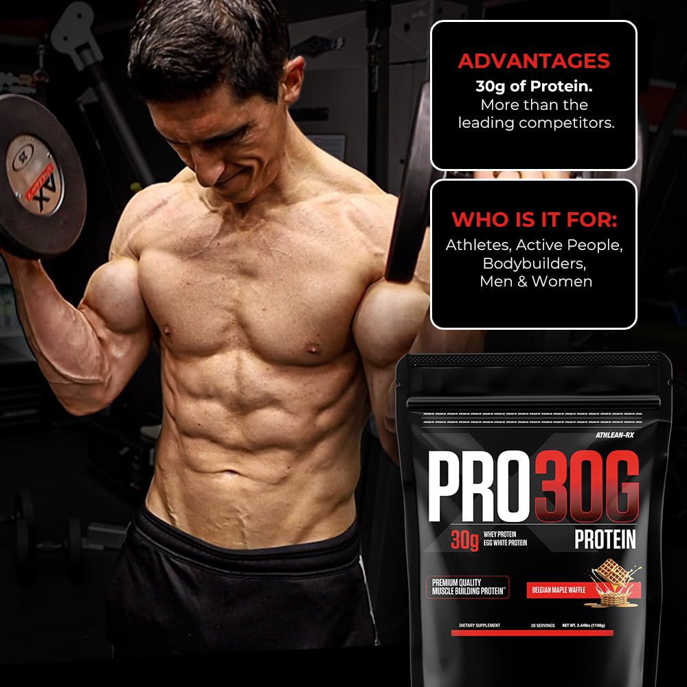 ATHLEAN-RX PRO-30G measuring scoop highlights precise serving size