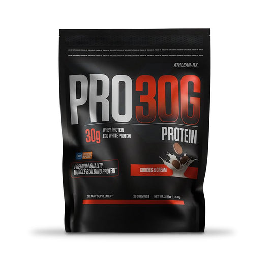 Scoop beside the ATHLEAN-X PRO-30G powder ready for a quick shake