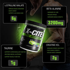 ATHLEAN-RX X-CITE nitric oxide boosters support a stronger training pump.