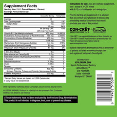 ATHLEAN-RX X-CITE Prop 65 warning note for safety considerations.