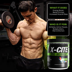 ATHLEAN-RX X-CITE rocket-pop glass with refreshing energy boost