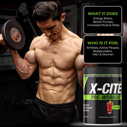 ATHLEAN-RX X-CITE scoop shows quick, smooth mix before workouts.