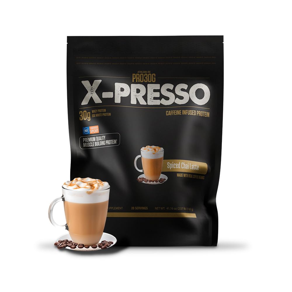 ATHLEAN-X PRO-30G XPresso bottle front showing premium protein for post-workout support