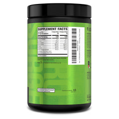 Athlete mixing Nitrosurge pre-workout during gym session for focus.