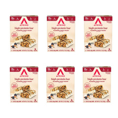 Atkins Blueberry Greek Yogurt Bar wrapped for grab-and-go snacking