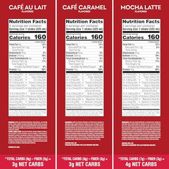 Atkins Coffee Lovers 12-pack packaging; convenient shakes in one box.