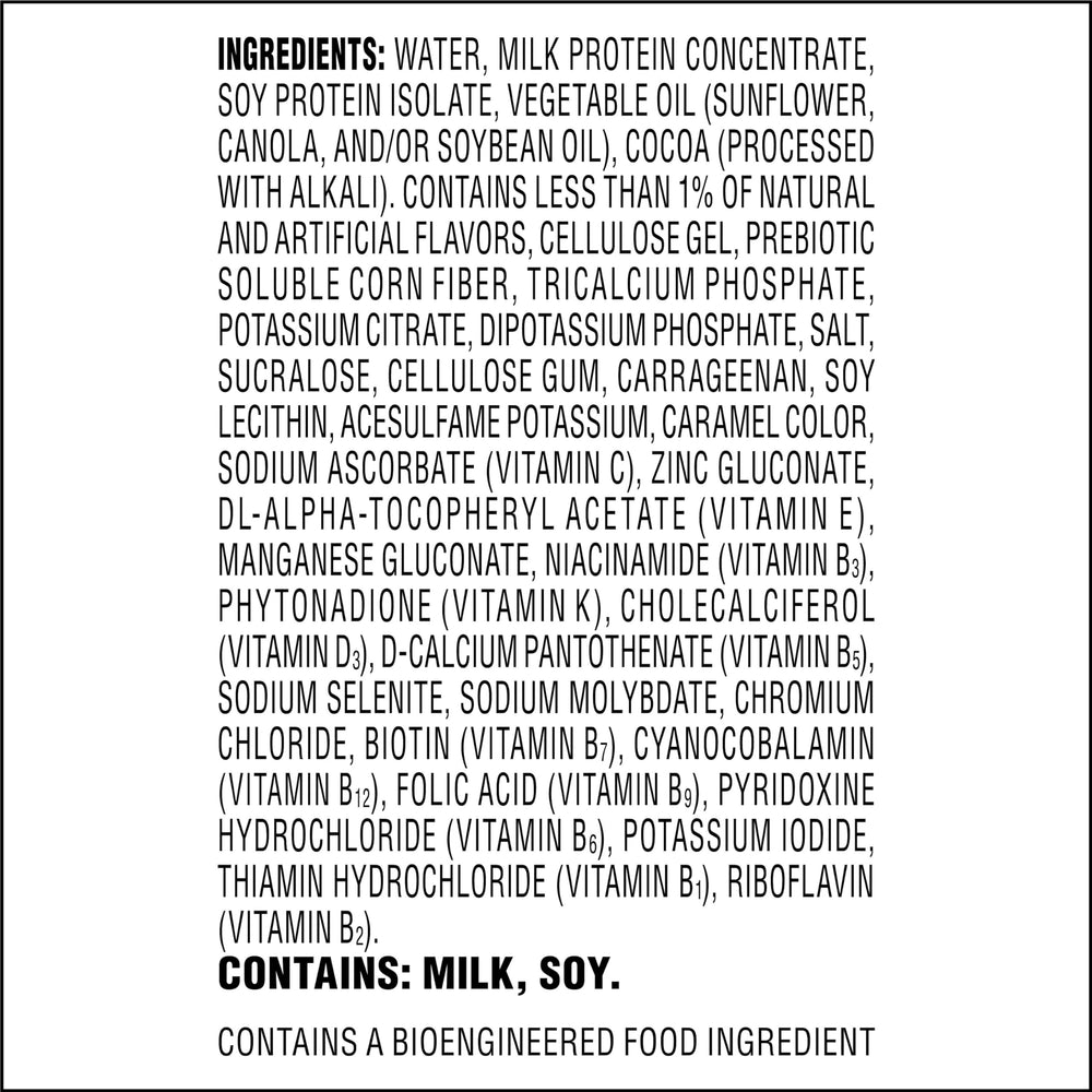 Atkins Creamy Chocolate Meal Size three-carton packaging on shelf.