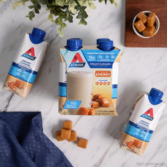 Atkins gluten-free energy shake bottle suitable for gluten-free snacking