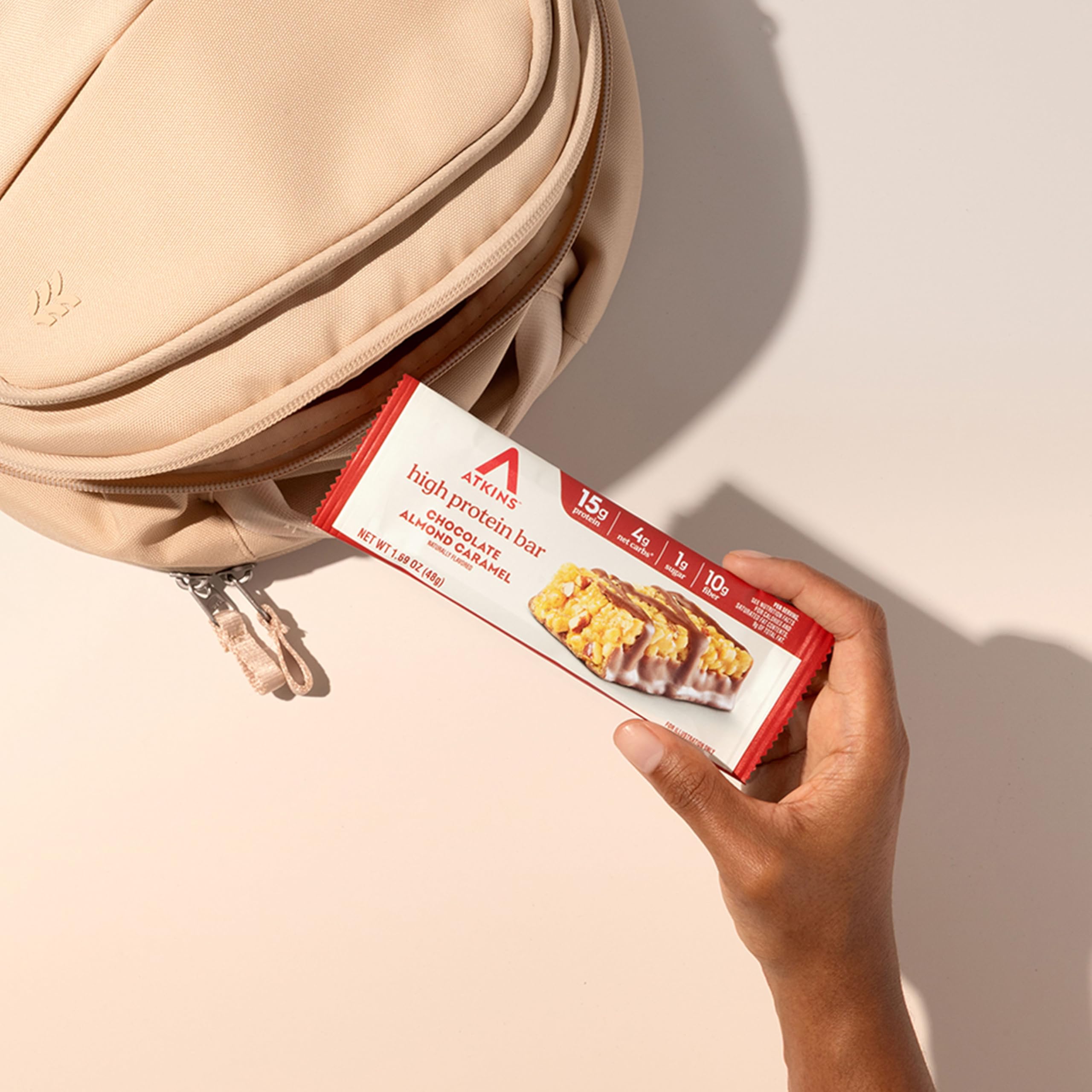 Atkins Keto snack on the go — ideal for quick protein boost after workouts.