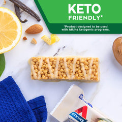 Gluten-free symbol displayed with Atkins Lemon Bar.