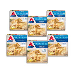 Atkins Lemon Snack Bar with almond butter, protein-packed on-the-go.