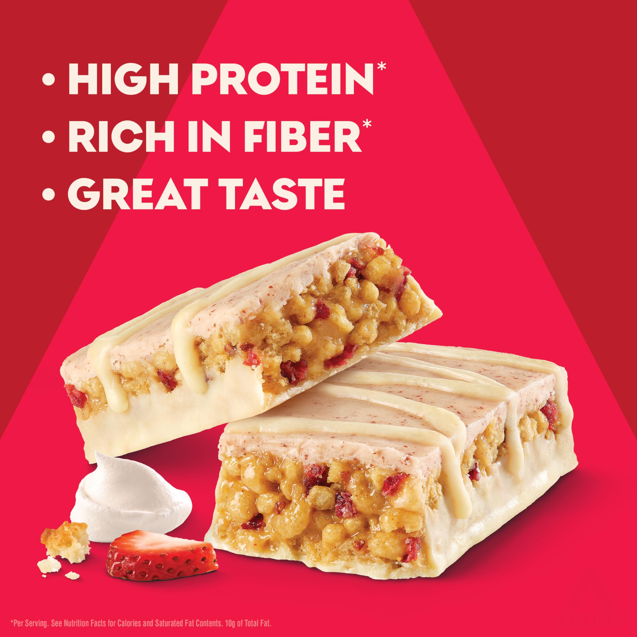 Atkins bar cross-section highlighting protein and fiber content