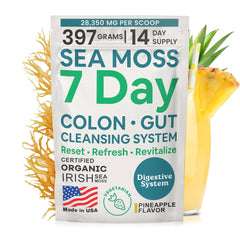 Atlantic Naturals Sea Moss 7-Colon Cleanse bottle for easy daily gut support