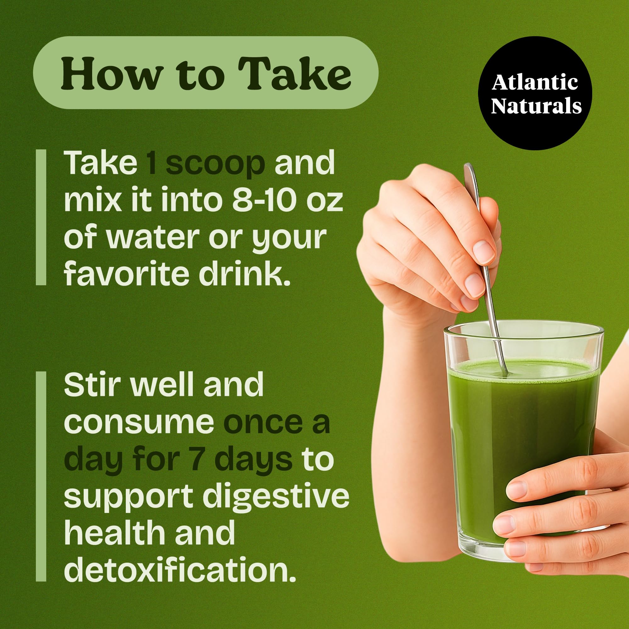 Atlantic Naturals Sea Moss 7-Colon Cleanse glass with pineapple drink