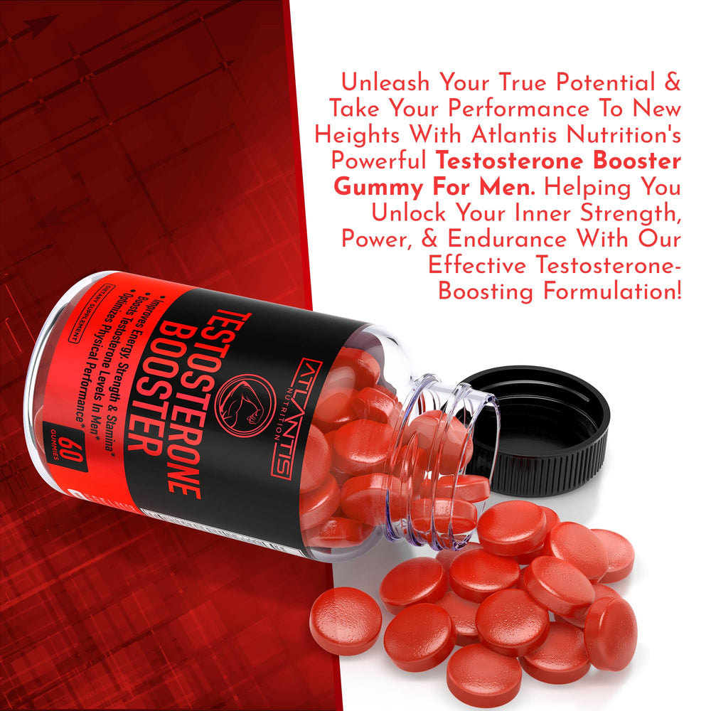 Atlantis Nutrition logo visible on bottle held by athlete