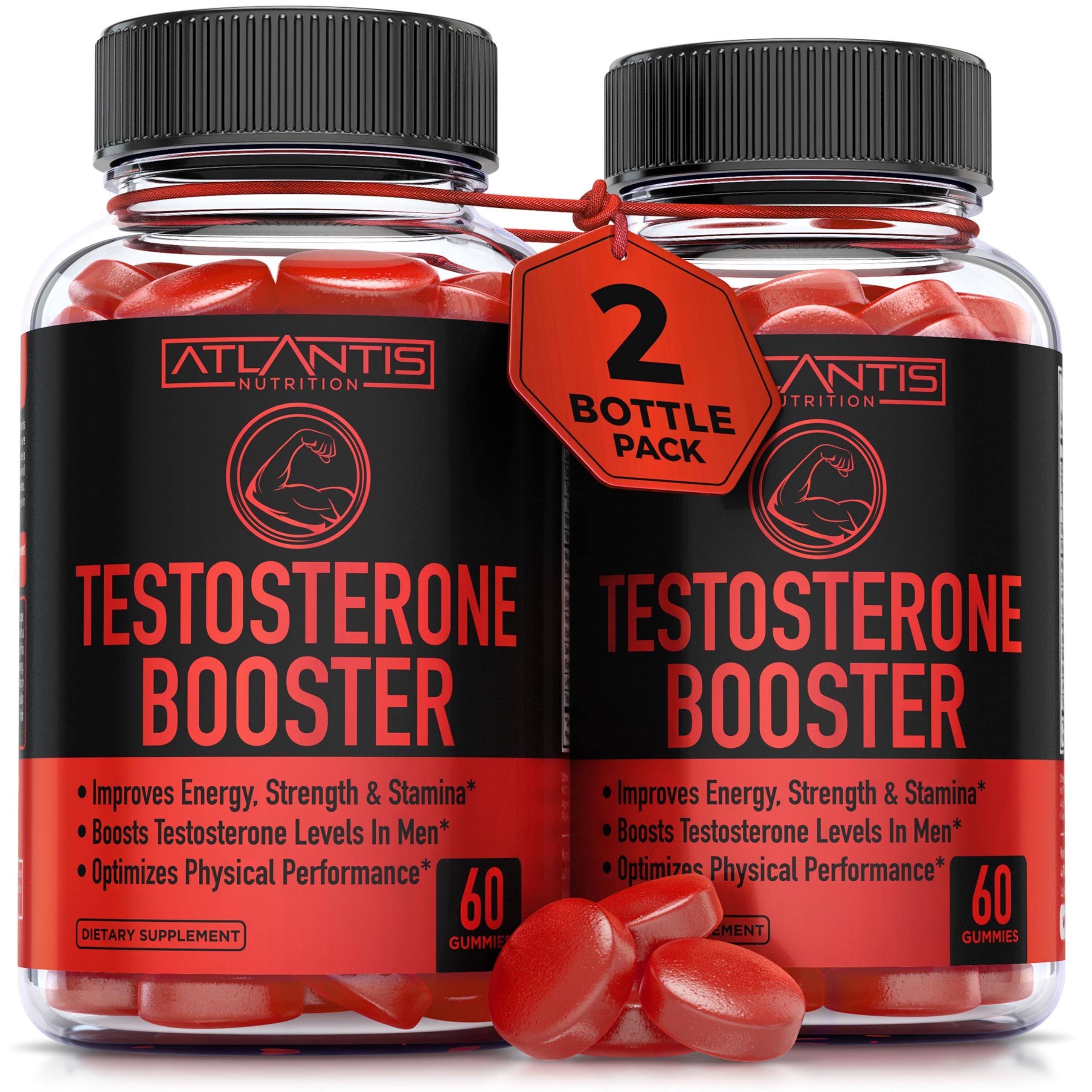 Atlantis Nutrition bottle front showing daily energy and vitality