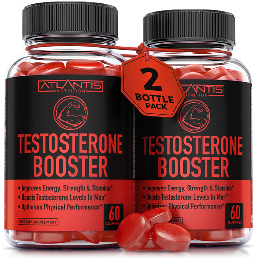 Atlantis Nutrition bottle front showing daily energy and vitality