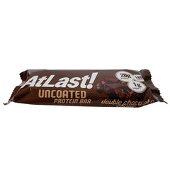 AtLast Bar break shot showing chocolatey interior for a satisfying treat.