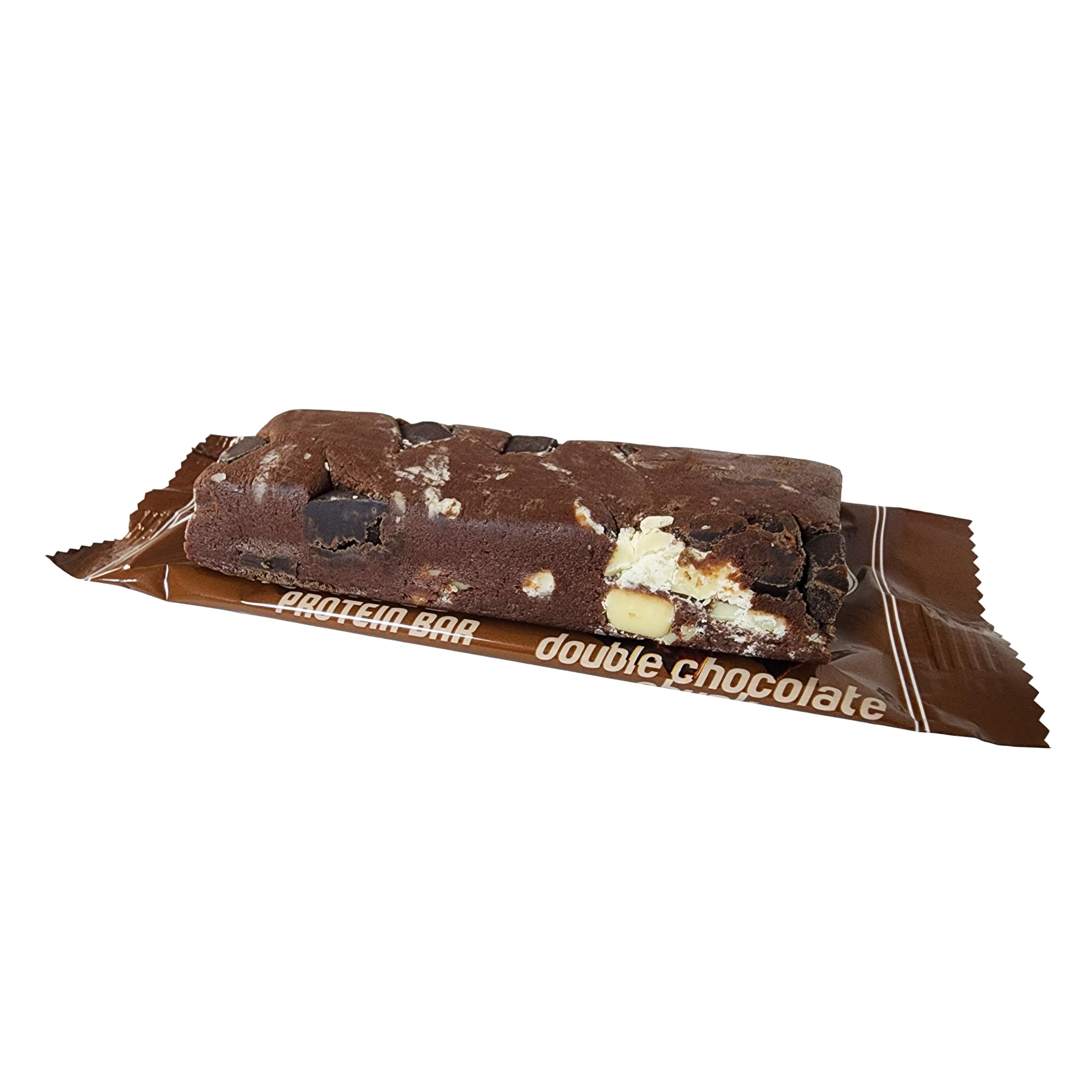 AtLast Bar beside a gym bag for a quick high-protein workout snack.