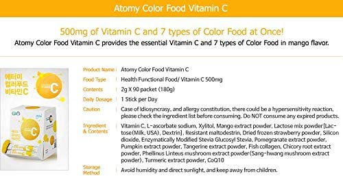 ATOMY Colorfood Vitamin C bottle closed for daily routine