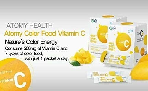 ATOMY Colorfood Vitamin C jar open with powder visible