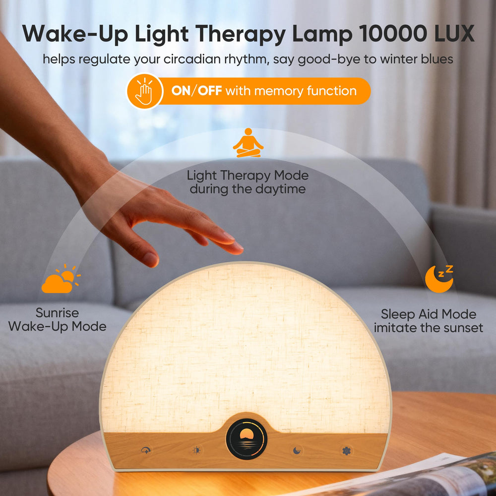 ATOROBROS Light Therapy Lamp delivers UV-free 10,000 lux light for daytime energizing