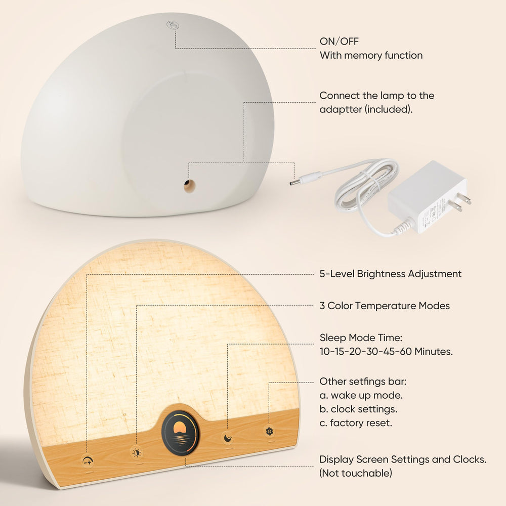ATOROBROS Light Therapy Lamp provides a 2700K–6000K range for ambiance