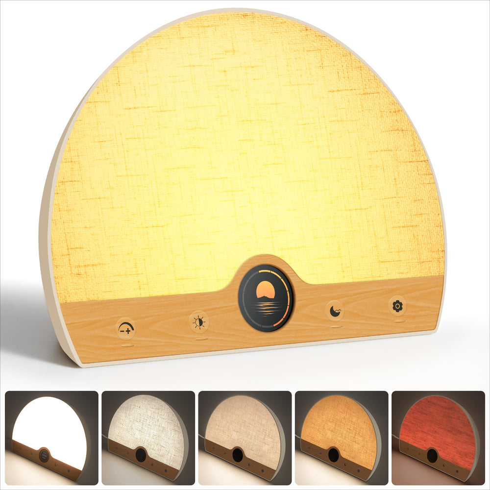 ATOROBROS Light Therapy Lamp with dawn wake feature for calmer mornings