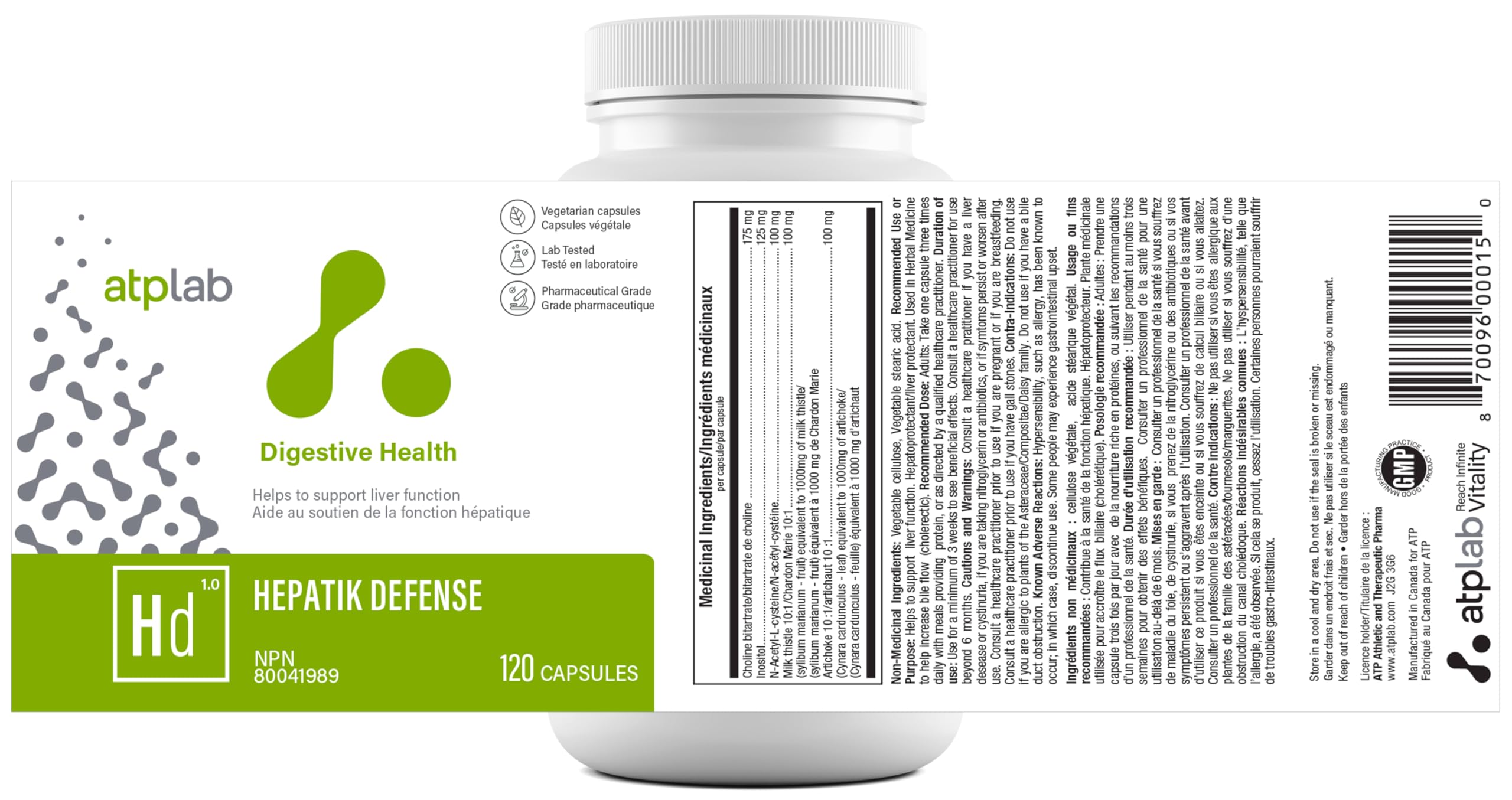 ATP LAB Hepatik Defense on kitchen counter fits morning routine