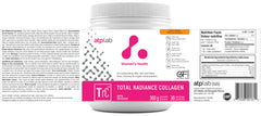 Kitchen counter setup showing a self-care ritual with collagen.