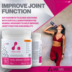 Pouring collagen powder into coffee for a convenient daily boost.